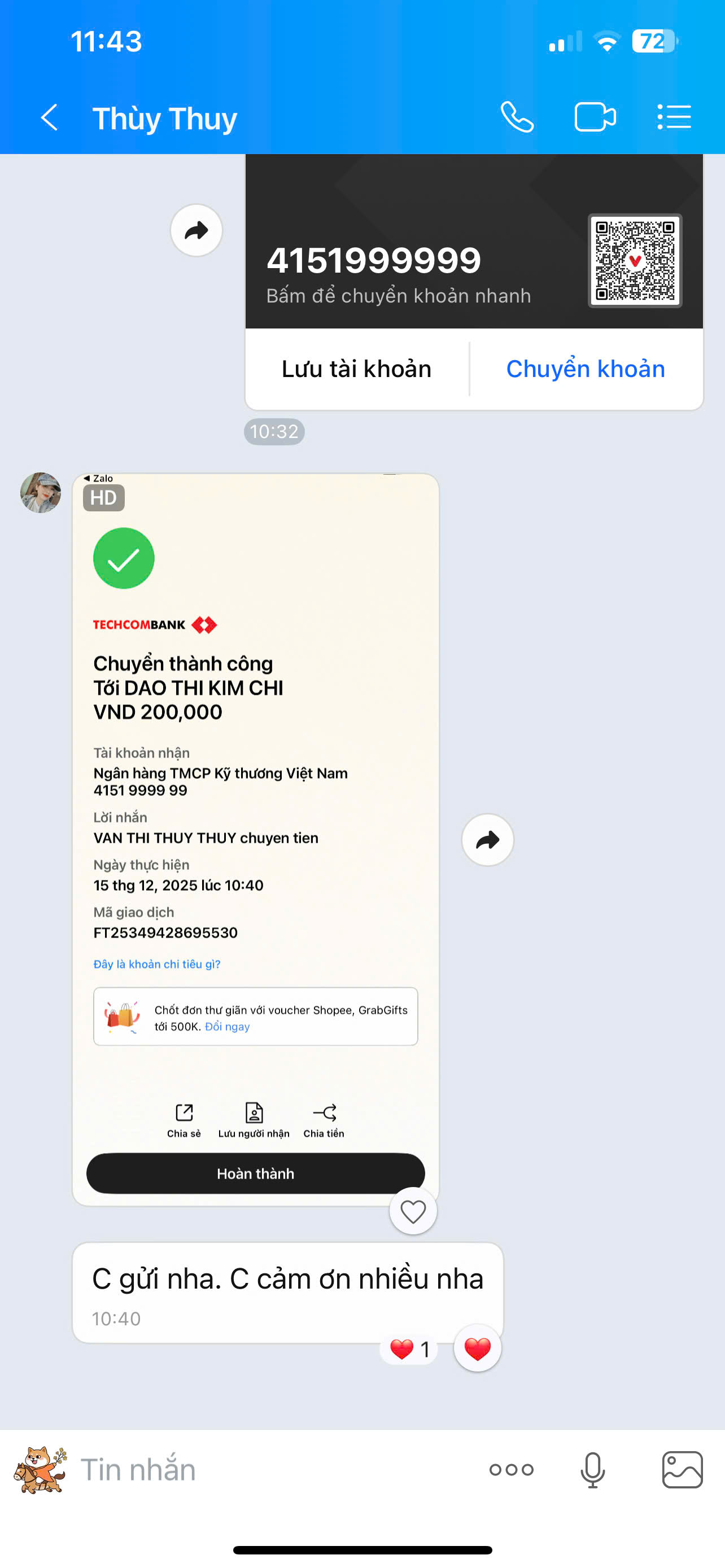 Feedback khách hàng