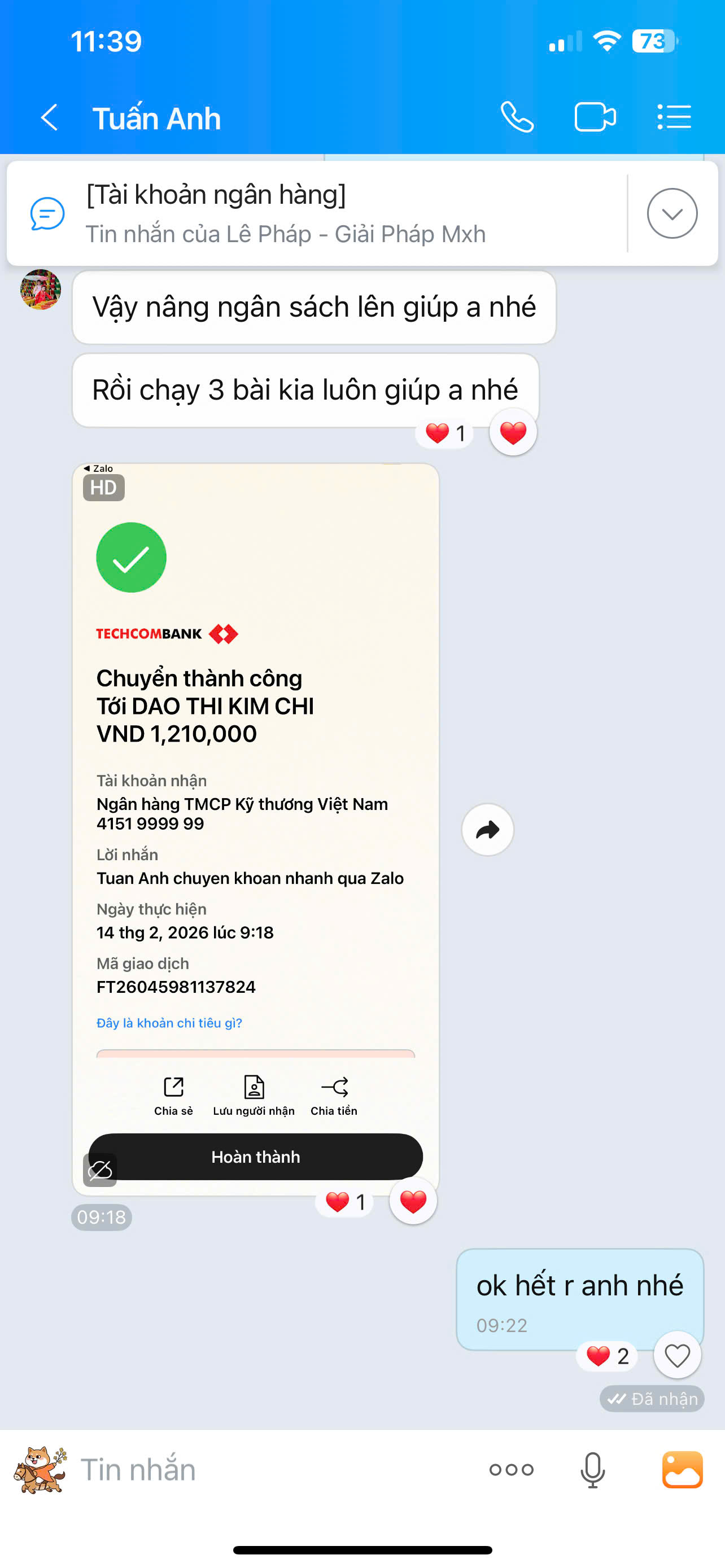 Feedback khách hàng
