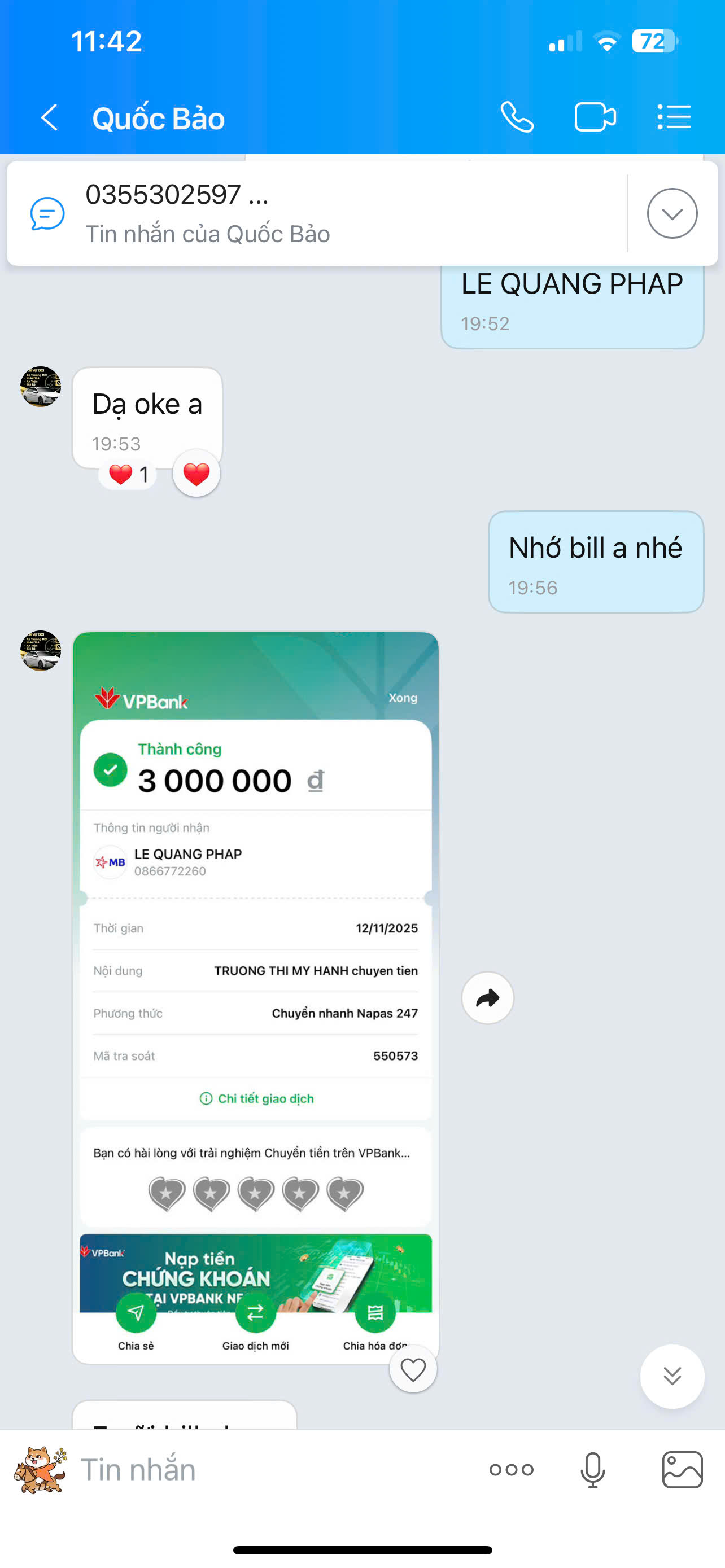 Feedback khách hàng